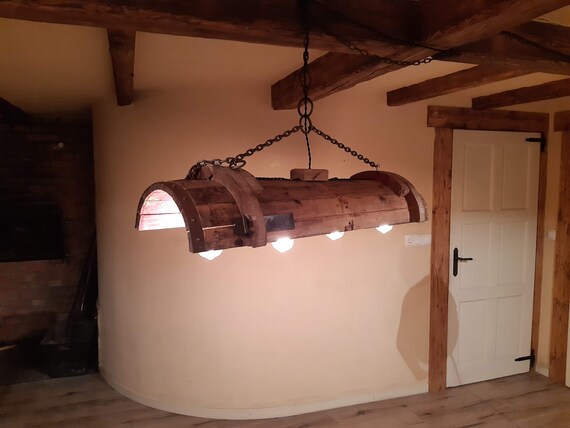 Barnwood Chandelier / Barnwood Light 