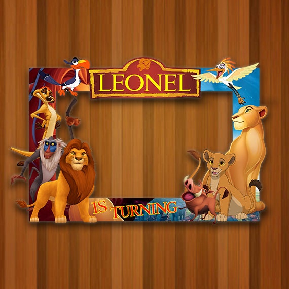 Lion King Photo Both Frame Birthday Image 0