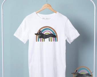 Rainbow Dachshund Shirt | Cute Wiener Dog Tee