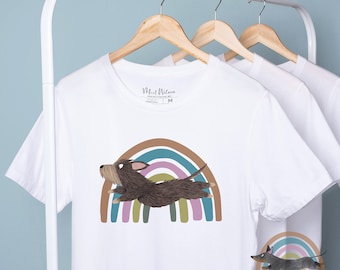 Wire-haired Dachshund Shirt: Rainbow Sausage Dog Gift