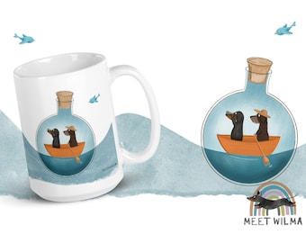 Dachshund "Friend-Ship" Mug | Cute Doxie Gift