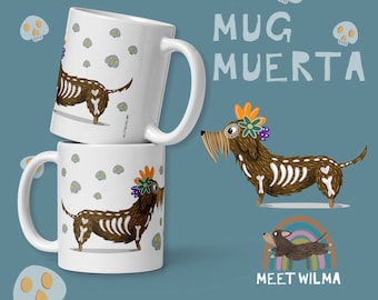 Halloweenie Dachshund Mug | Wire Haired Dackel, Dog Owner Gift