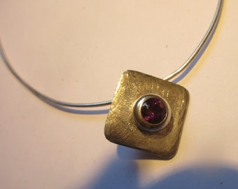 Silver necklace with pendant