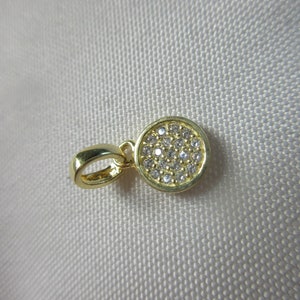 Pendant 925 silver plated with cubic zirconia
