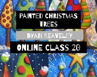 Online Class 20 - Painted Christmas Trees