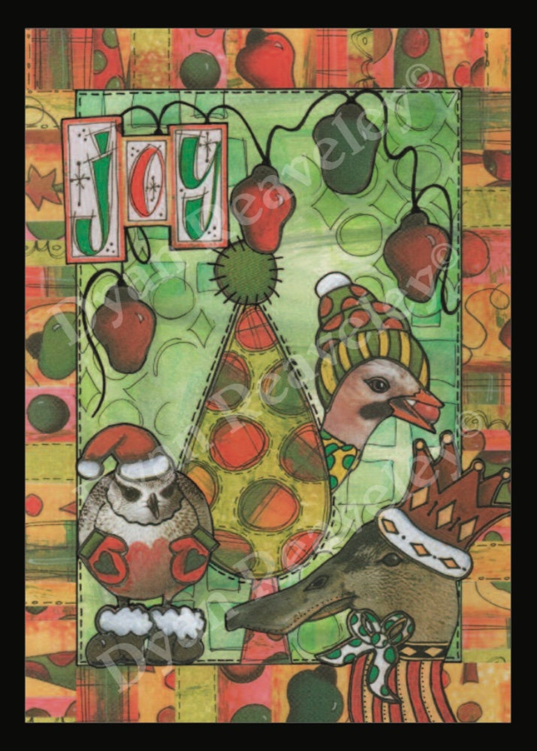 Dyan Reaveley - A5 Sized Christmas Prints - Pack of 4 - Etsy