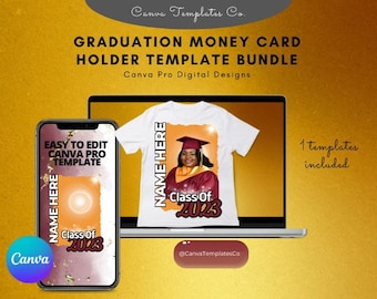 Graduation Canva T-Shirt Design Template | Canva Pro Digital Download