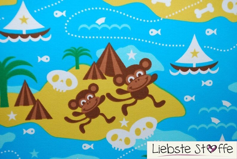 Bio-Jersey Monkeytreasure von lillestoff Bild 3