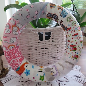 Türkranz ganzjährig Landhaus Patchwork Deko bunt