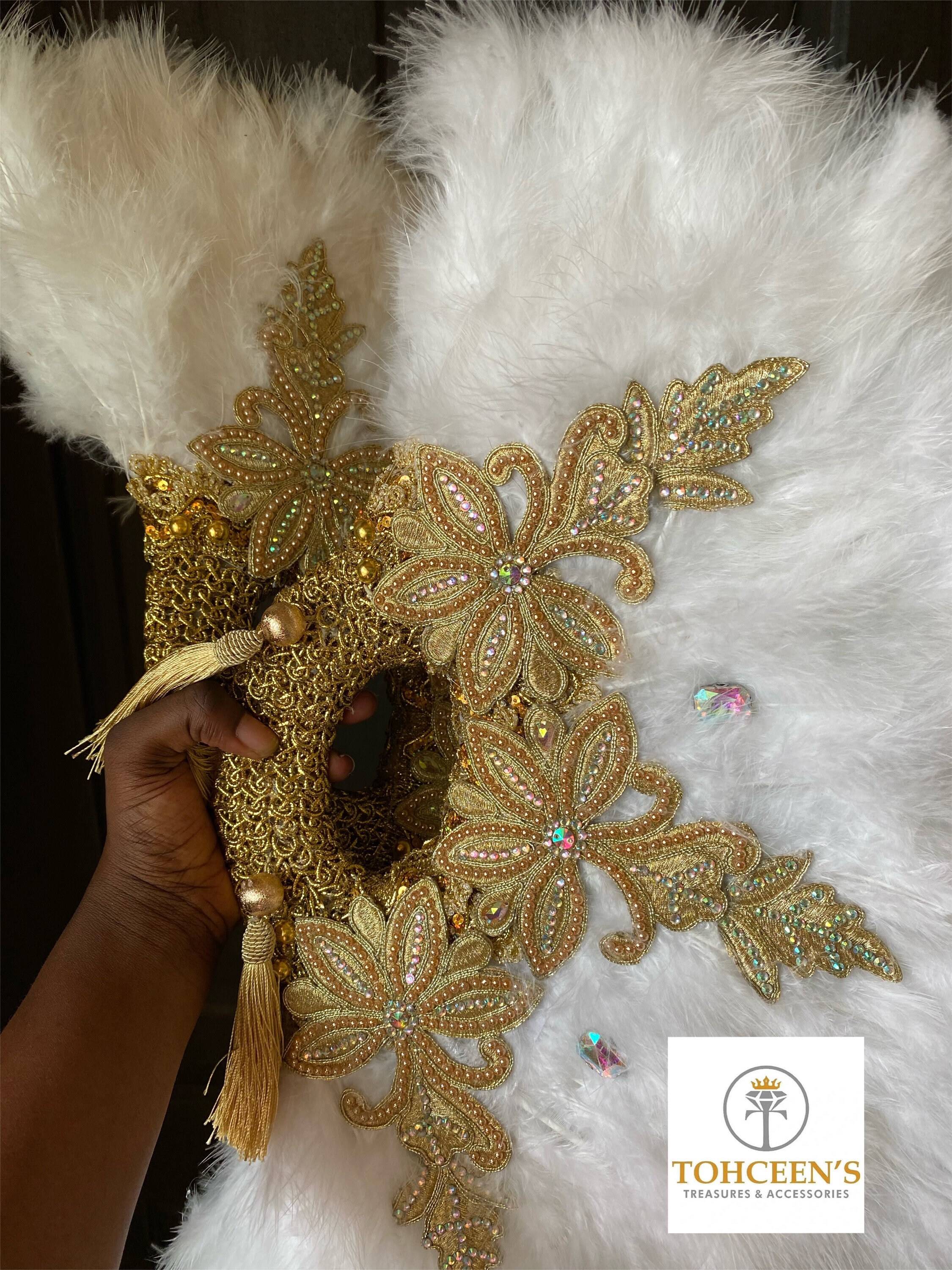 Bridal Hand Fan Hand Fans for Brides Nigerian Hand Fanwhite Etsy