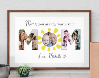 Mom Photo Collage, Mom Photo Gift, Custom Mother's Day Gift, Personalized Gift for Mom, Gift from Daughter, Gift For Her, Gift for Mommy