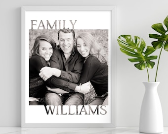 Collage de fotos familiares, Regalo fotográfico para padres, Regalo familiar personalizado, Regalo personalizado, Impresiones digitales, Imprimibles familiares, Cumpleaños de la madre padre