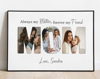 Custom Mom Photo Collage, Mother's Day Gift, Personalized Gift for Mom, Photo Mom Gift, Gift from Daughter, Mothers Day Gift, Gift for Her