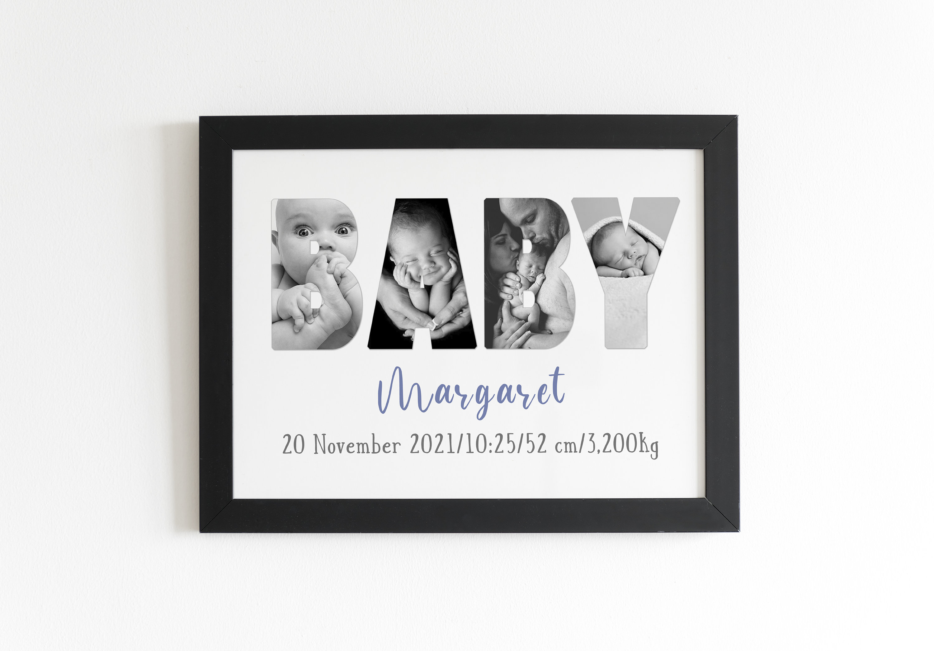 Newborn Photo Collage Baby Collage Photo Baby Birthday Etsy