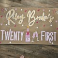 Hand Painted Banners Customized for Birthday -Anniversary -Baby Showers -Celebrations-- 21st birthday