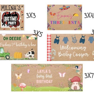 Hand Painted Banners Customized for Birthday -Anniversary -Baby Showers -Celebrations-- 21st birthday image 2