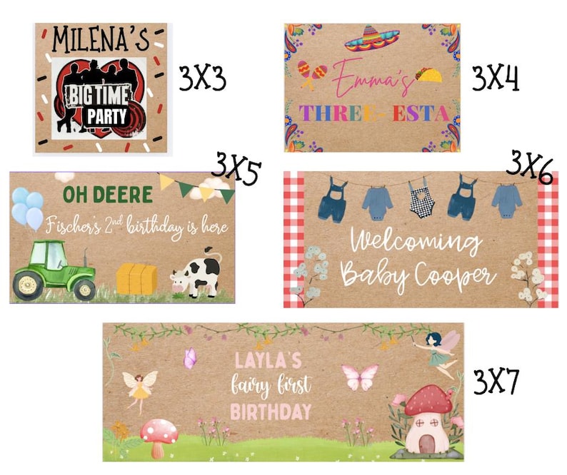 Hand Painted Banners Customized for Birthday -Anniversary -Baby Showers -Celebrations-- 21st birthday image 2