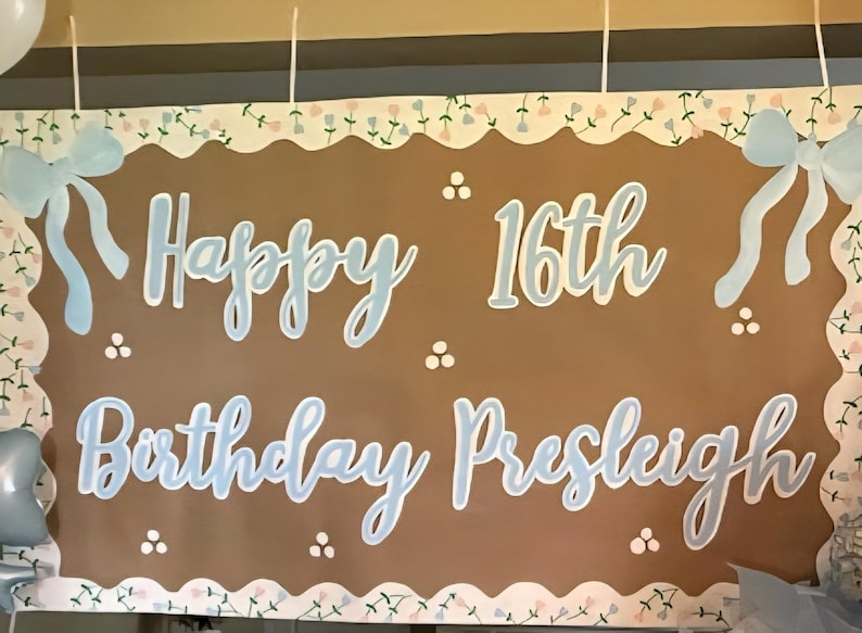 Hand Painted Banners Customized for Birthday -Anniversary -Baby Showers -Celebrations-- 21st birthday image 12
