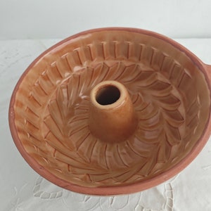 Große Keramik Kuchenform Kranzform Gugelhupfform Bild 5