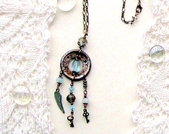 Aqua Charm Necklace