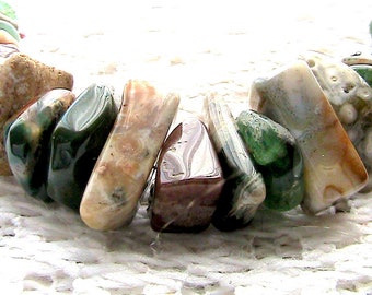 Natural Jasper Chunk Necklace