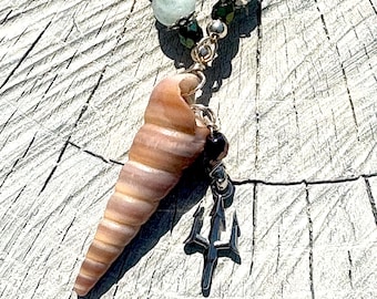 Nautical Vibes Gemstone and Seashell Necklace