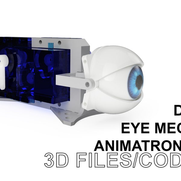 DIY Animatronic Eye Mechanism - Print het zelf!