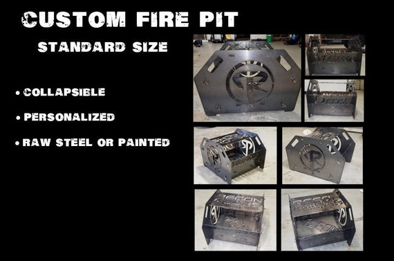 Custom Collapsible Fire Pit Etsy