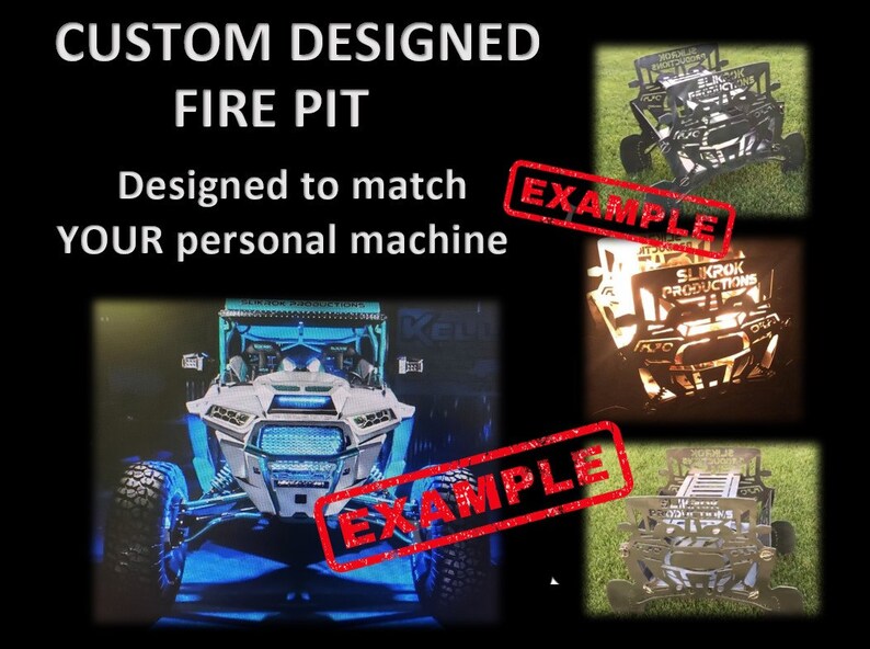 CUSTOM Off-Road Collapsible Fire Pit Designed from YOUR machine