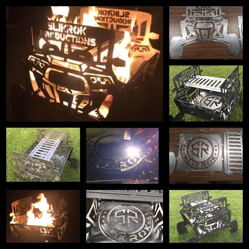 CUSTOM Off-Road Collapsible Fire Pit Designed from YOUR machine