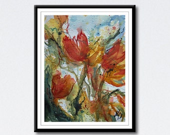 Tulips 23 x30.5 cm portrait, please view completely