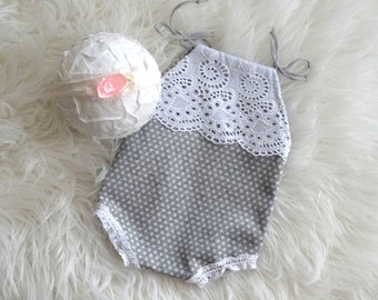 Baby Girl Outfit Newborn Set Baby Girl Lace Bodysuit Hair Band Baby Photoshoot Baby Photography Baby Fashion Girl Baby Photo Props