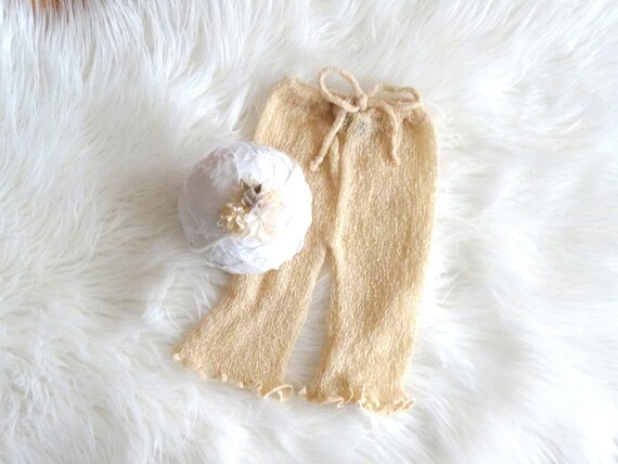 cream newborn outfit