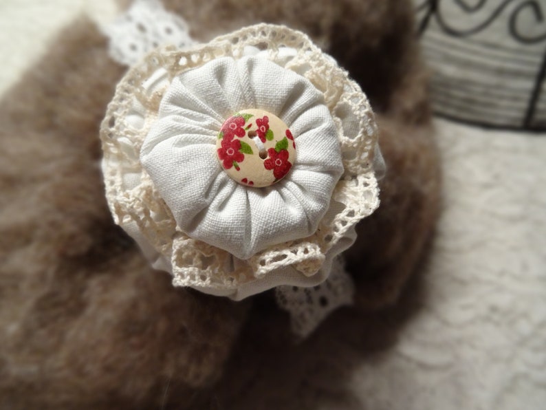 Newborn headband Vintage Look Baby Photography Accessory Crochet Hairband Baby Headband Christening Photoshoot Handmade Headdress