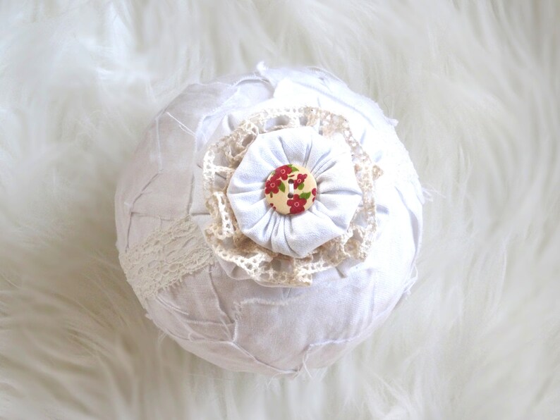 Newborn headband Vintage Look Baby Photography Accessory Crochet Hairband Baby Headband Christening Photoshoot Handmade Headdress