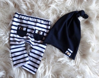 Newborn Boy Outfit Set Striped pants Newborn Photo Shoot Baby Boy Baby Photography Baby Boy Fashion Baby Photo Props