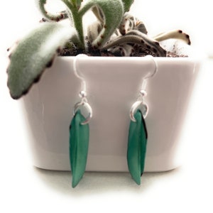 Green Tagua Nut Earrings TAG263, Organic Vegetable Ivory Earrings in Green, Handmade Tagua Earrings