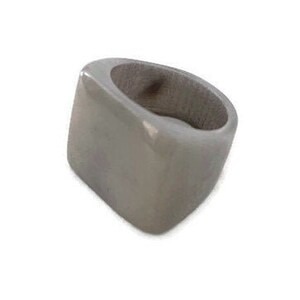 Grey Tagua Nut Rings TAG806,  Eco-Friendly Tagua Ring Organic Ring in Gray