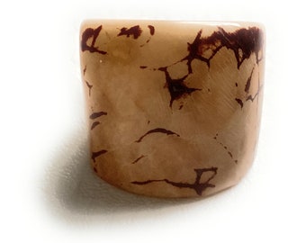 Tagua Nut Ring in Beige TAG801,  Eco-Friendly Tagua Ring, Organic Jewelry