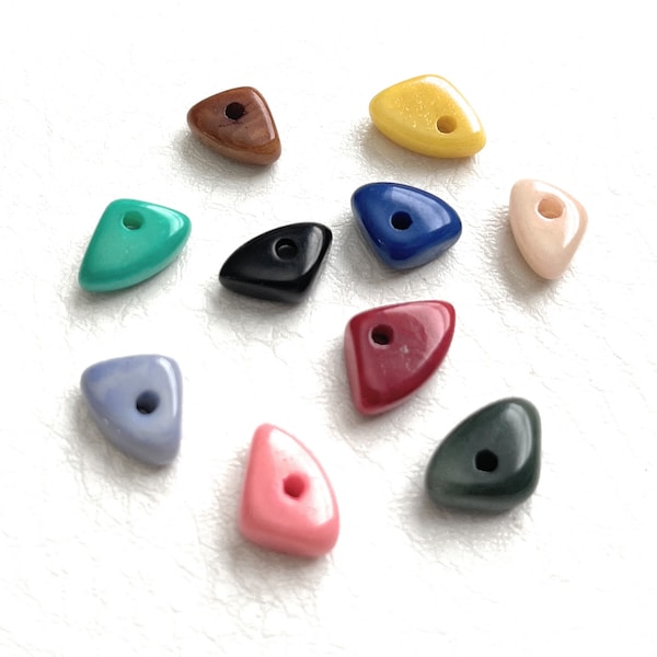 Tagua Bits Beads in Mixed Colors 11mm TGP122 (7 pièces) Tagua Beads, Organic Crafting Beads