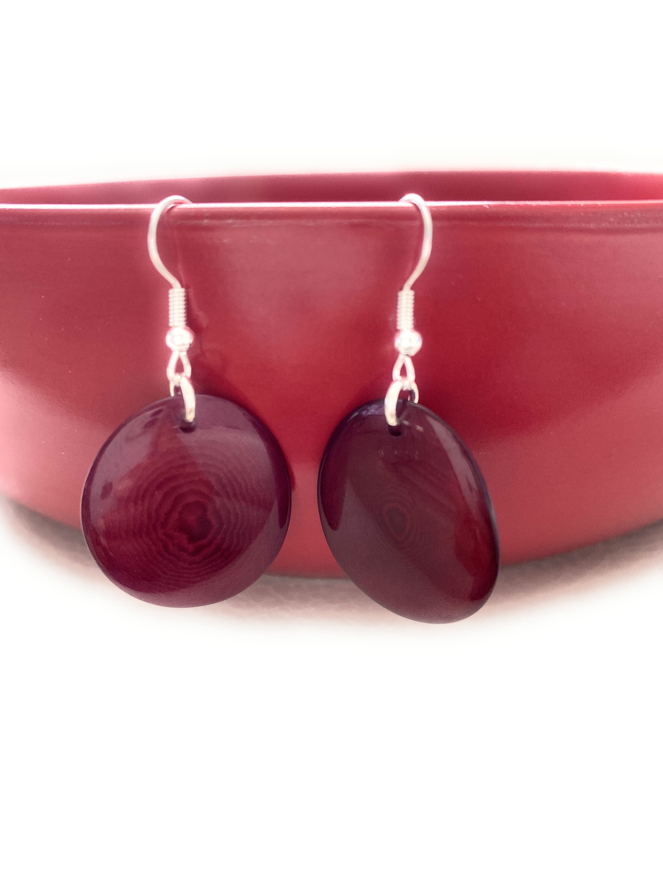 Burgundy Jewelry - Etsy
