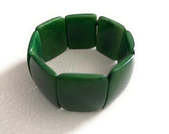 Tagua bracelet in green, handmade eco friendly bracelet, organic  tagua nut jewelry Tag401