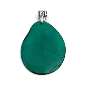 Tagua Nut Slice Pendants in assorted colors TAG525, Handmade Vegetable Ivory Necklace Pendant