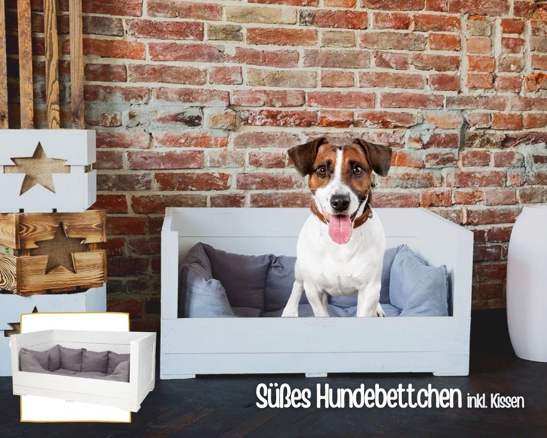 White Lacquered Wooden Box Animal Bed Dog Bed Dog Box Dog Bed Etsy