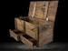 Wooden chest with lid + 2 drawers | 85 x 39 x 40 cm | Chest decoration box 'Treasure chest' with plenty of space 