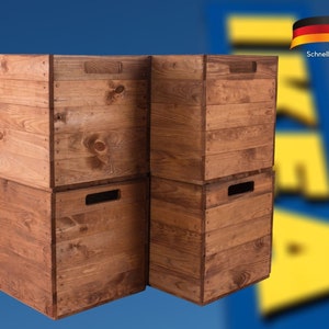 Caja Ikea Kallax hecha de cartón Caja resistente con tapa integrada Caja de  almacenamiento plegable -  España