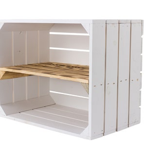 2x 6x 8x 12xVintage furniture 24 new white wooden box with flamed center board 50cmx40cmx30cm shoe rack wine boxes wall shelf wooden boxes shelf shelf image 7