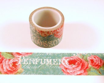 Washi Tape "Vintage", Masking Tape, Flowers, Blumen, Filofax, Planner, Scrapbooking, Bullet Journal, Klebeband