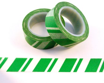 Washi tape "green Stripes"