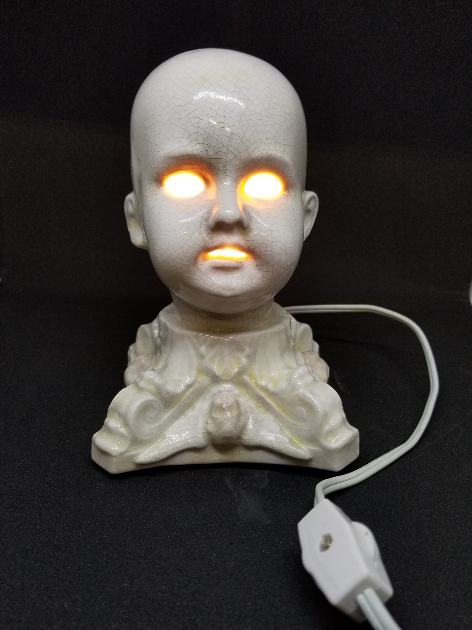 The Original Creepy Doll Head Lamp. Etsy
